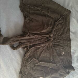 Black Sheer Wrap shorts